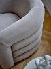 Designerski fotel Joel Bloomingville z okrągłym oparciem
